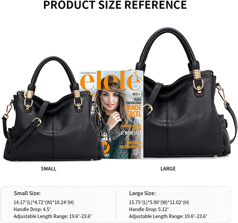 Kattee Women's Genuine Leather Purses and Handbags, Satchel Tote Shoulder Bag - Premium Bag from Visit the Kattee Store - Just $159.99! Shop now at Handbags Specialist Headquarter
