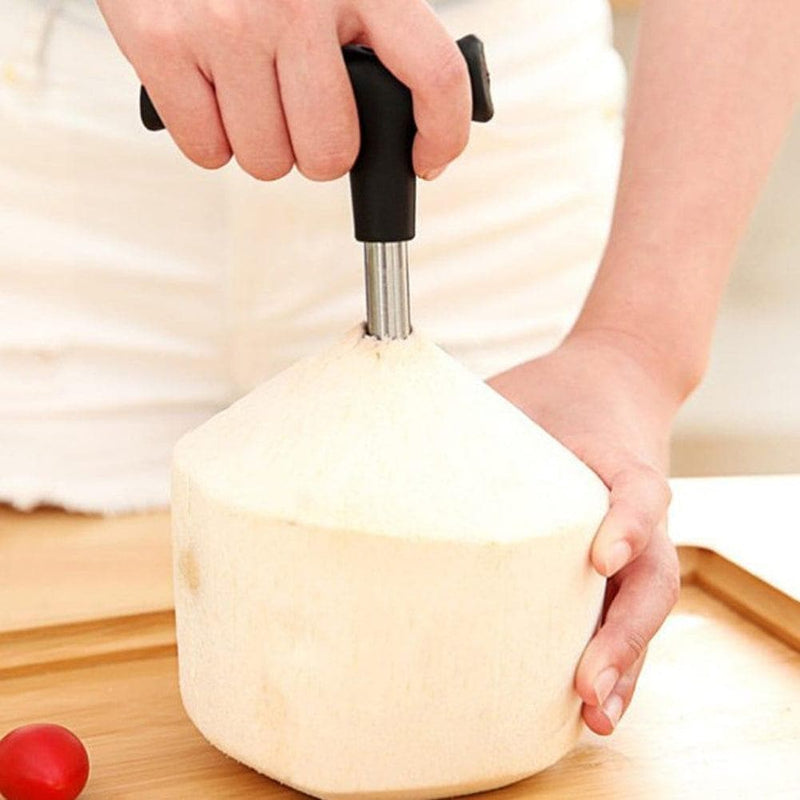 Kitchen Coconut Opener Tool Stainless Steel Driller With Plastic Handle Sharp Fruit Vegetable Corers Coconut Cut Knife - Premium Cook from eprolo - Just $11.62! Shop now at Handbags Specialist Headquarter