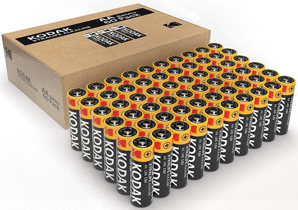 Kodak AA Batteries - Alkaline Batteries, 1.5V Mignon LR06 MN1500 AM3 Battery Pack (60 Count) (Qty 60.) - Premium BATTERIES from Visit the KODAK Store - Just $34.99! Shop now at Handbags Specialist Headquarter