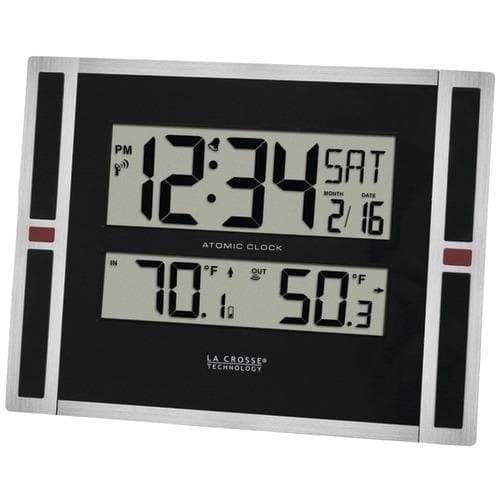La Crosse Technology Indoor And Outdoor Thermometer &amp;amp; Atomic Clock (pack of 1 Ea) - Premium Weather Stations and Radios from LA CROSSE TECHNOLOGY - Just $77.81! Shop now at Handbags Specialist Headquarter