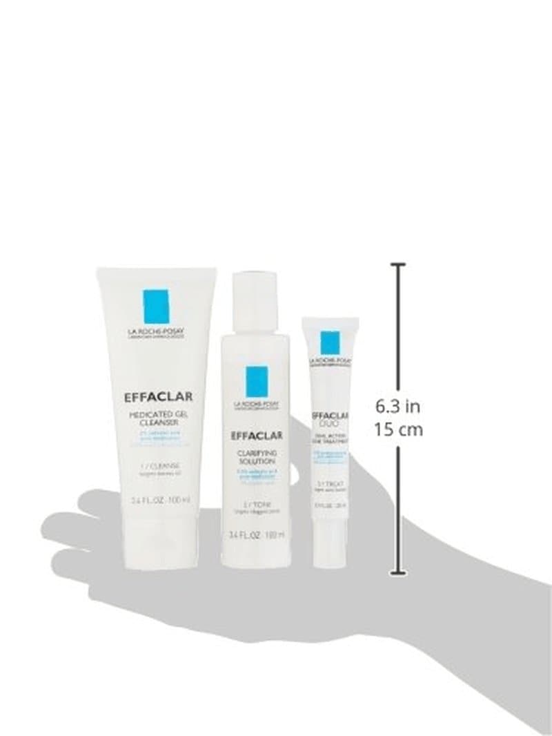 La Roche-Posay Effaclar Dermatological 3 Step Acne Treatment System, Salicylic Acid Acne Cleanser, Pore Refining Toner, and Benzoyl Peroxide Acne Spot Treatment for Sensitive Skin, 2-Month Supply - Premium  from La Roche-Posay - Just $51.12! Shop now at Handbags Specialist Headquarter