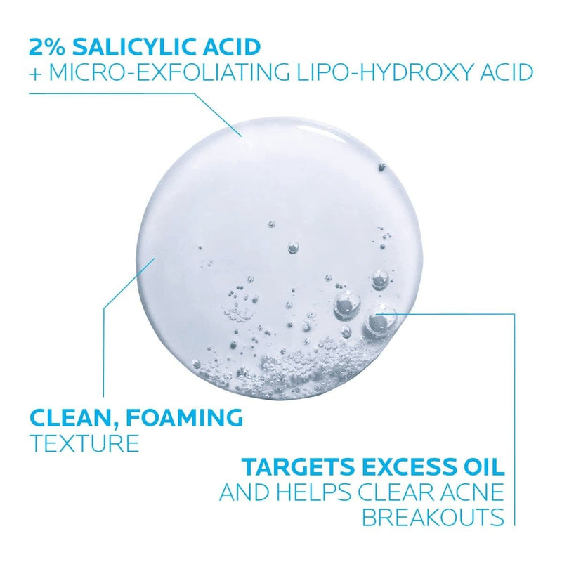 La Roche-Posay Effaclar Medicated Gel Facial Cleanser, Foaming Acne Face Wash with Salicylic Acid, Helps Clear Acne Breakouts and with Oily Skin Control, Oil Free, Fragrance Free - Premium  from La Roche-Posay - Just $33.85! Shop now at Handbags Specialist Headquarter