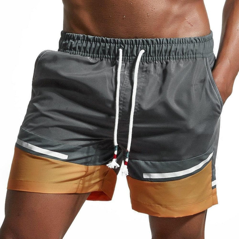 Lace Up Zipper Pockets Swimming Shorts - Premium Men Pants from eprolo - Just $23.24! Shop now at Handbags Specialist Headquarter