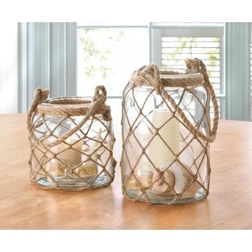Large Fisherman Net Candle Lantern - Premium Gallery of Light from Gallery of Light - Just $62.25! Shop now at Handbags Specialist Headquarter