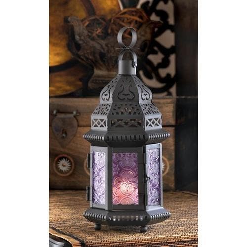 Lavender Moroccan Style Lantern - Premium Gallery of Light from Gallery of Light - Just $37.93! Shop now at Handbags Specialist Headquarter