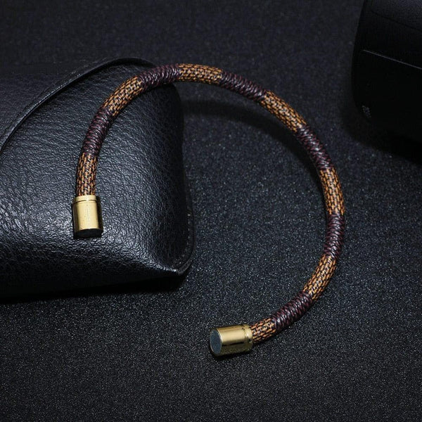 Leather Bracelets for Men and Women Jewelry Stainless Steel Magnetic Clasp Bracelets - Premium Men Bracelets from eprolo - Just $17.99! Shop now at Handbags Specialist Headquarter