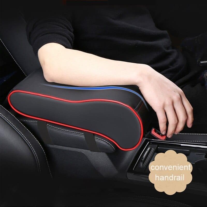 Leather Car Central Armrest Pad Black Auto Center Console Arm Rest Seat Box Mat Cushion Pillow Cover Vehicle Protective Styling - Premium AUTO ELECTRONICS from eprolo - Just $27.22! Shop now at Handbags Specialist Headquarter