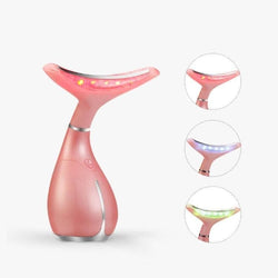 LED Photon Therapy  Neck and Face Lifting Massager Vibration Skin Tighten Reduce Double Chin Anti-Wrinkle Remove Device - Premium 200001357 from Voibuty Official Store (Aliexpress) - Just $38.44! Shop now at Handbags Specialist Headquarter