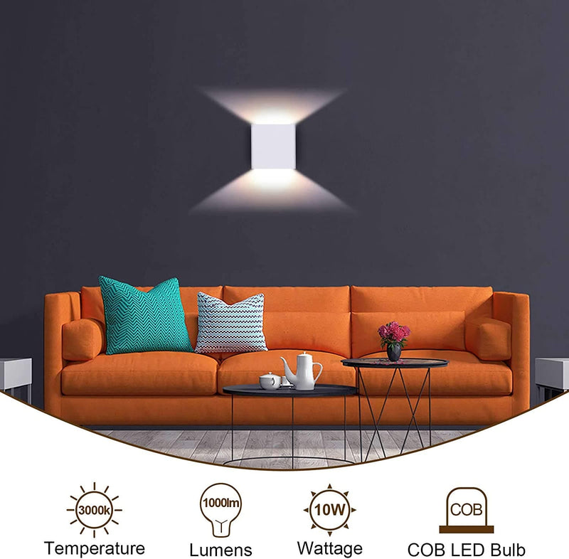 Lightess Modern Wall Sconce Dimmable 10W Hardwired, Up Down Wall Mount Lights Indoor Mini Metal LED Wall Lamp for Living Room Bedroom Hallway Decor, Warm White, O1181TP - Premium Indoor Wall Light from Visit the Lightess Store - Just $29.98! Shop now at Handbags Specialist Headquarter