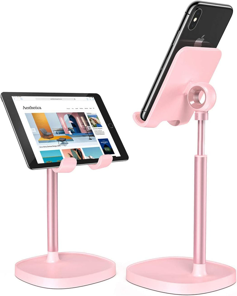 LISEN Cell Phone Stand, Adjustable Phone Stand for Desk, Thick Case Friendly Phone Holder Stand, Taller iPhone Stand Compatible with All Mobile Phone, iPhone 14, iPad, Tablet 4-10'' Desk Accessories - Handbags Specialist Headquarter