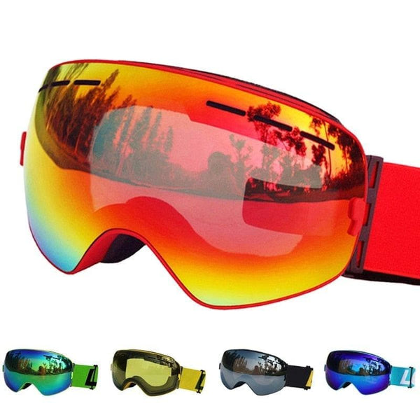 LOCLE Spherical Ski Goggles Anti-fog Double Layers UV400 Big Ski Mask Snowboard Goggles Professional Skiing Glasses Eyewear - Premium Glasses from LOCLE - Just $23.99! Shop now at Handbags Specialist Headquarter