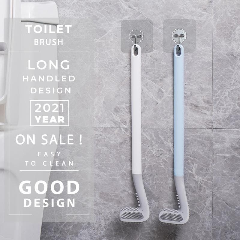 Long Handle Toilet Cleaning Brush ,Golf Silicone Toilet Brush,No Dead-end Wall-Mounted Cleaning Brush with Anti-Leakage Base - Premium HOME DÉCOR Towel Set from eprolo - Just $13.60! Shop now at Handbags Specialist Headquarter