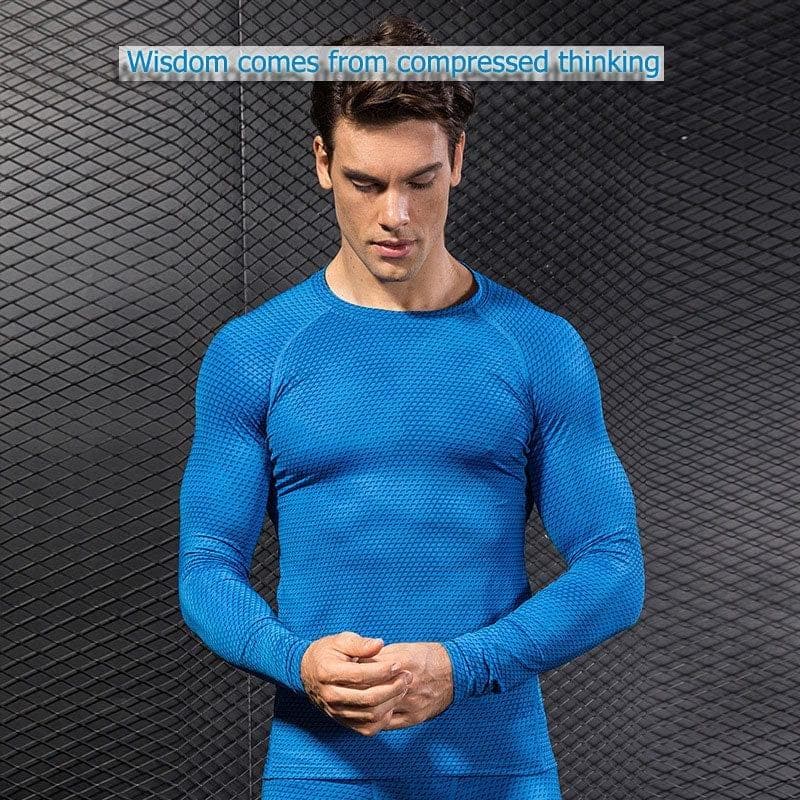 Long Sleeve Sport Shirt Men Quick Dry Running T-shirts Gym Clothing Fitness Top Crossfit T Shirt - Premium MEN T-SHIRT from eprolo - Just $20.92! Shop now at Handbags Specialist Headquarter