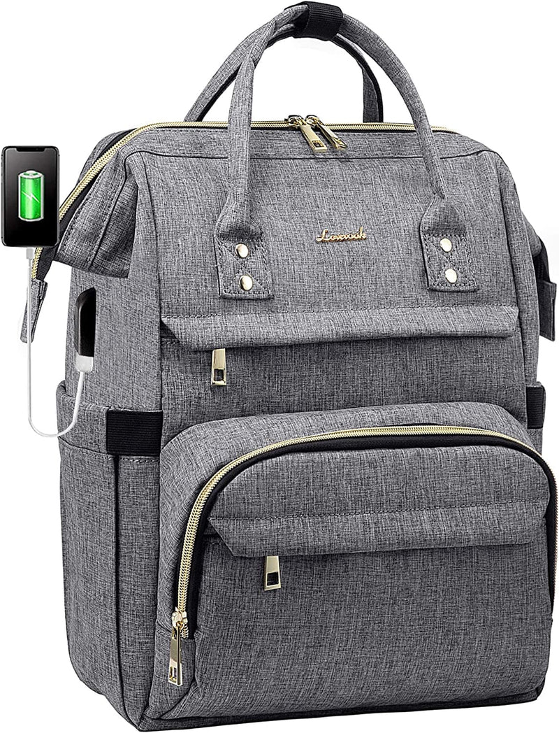 LOVEVOOK Laptop Backpack Women Teacher Backpack Nurse Bags, 15.6 Inch Womens Work Backpack Purse Waterproof Anti-theft Travel Back Pack with USB Charging Port (Black) - Premium DESK ACCESSORIES from Visit the LOVEVOOK Store - Just $25.99! Shop now at Handbags Specialist Headquarter