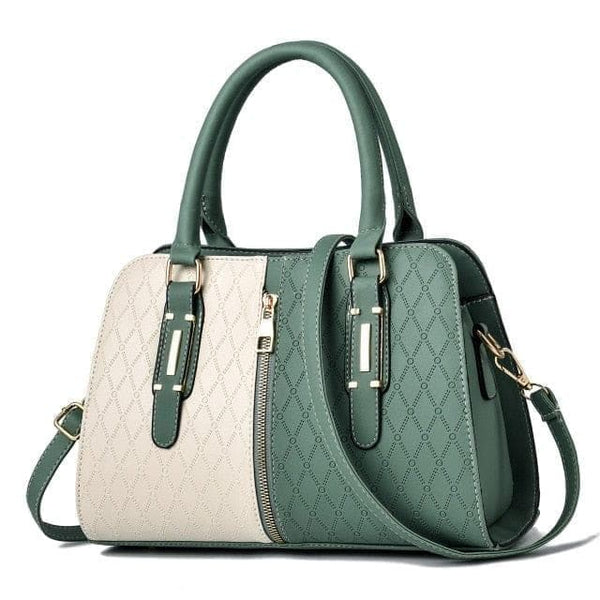 Luxury Handbags Women's PATCHWORK Designer Crossbody Black Soft Washed Messenger Flap Bag - Premium handbags from SLAMOPH - Just $55.99! Shop now at Handbags Specialist Headquarter
