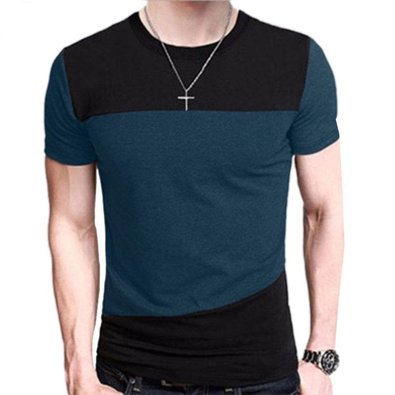 M-3XL Mens T Shirt Short Sleeve Crew Neck T-shirt Slim Fit Casual Tshirt - Premium MEN T-SHIRT from eprolo - Just $15.36! Shop now at Handbags Specialist Headquarter