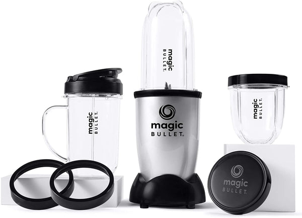 Magic Bullet Blender, Small, Silver, 11 Piece Set - Premium BLENDERS from Visit the Magic Bullet Store - Just $49.99! Shop now at Handbags Specialist Headquarter