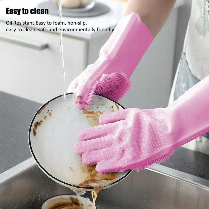 Magic Silicone Dishwashing Gloves - Premium 259621 from eBay US - Just $19.18! Shop now at Handbags Specialist Headquarter