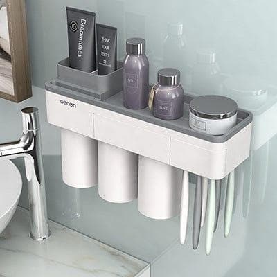Magnetic Adsorption Toothbrush Holder Inverted Cup Wall Mount Bathroom Cleanser Storage Rack Bathroom Accessories Set - Premium BATH AND BODY Towel Set from eprolo - Just $17.20! Shop now at Handbags Specialist Headquarter
