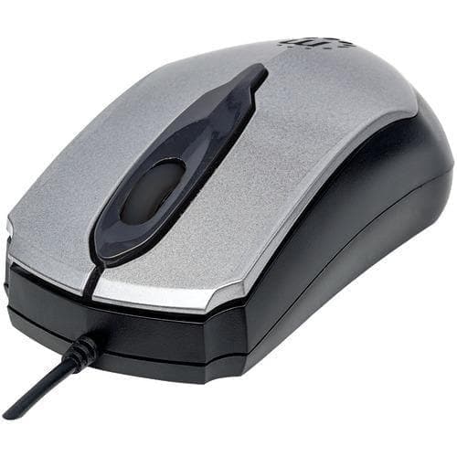 Manhattan Edge Optical Usb Mouse (gray And Black) (pack of 1 Ea) - Premium Computers and Accessories from MANHATTAN - Just $40.61! Shop now at Handbags Specialist Headquarter