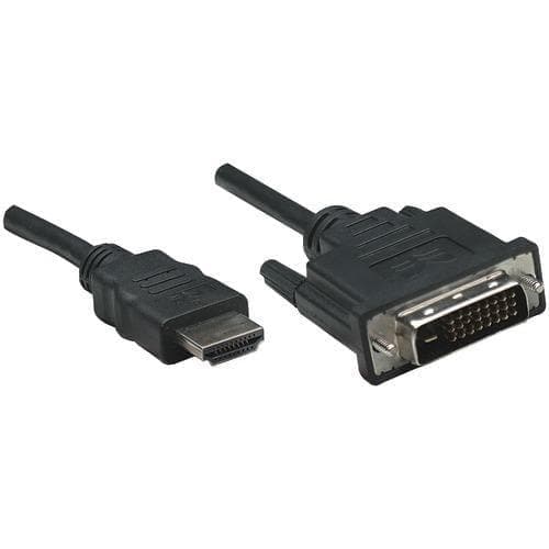Manhattan Hdmi To Dvi-d Cable&#44; 6ft (pack of 1 Ea) - Premium Computers and Accessories from MANHATTAN - Just $34.29! Shop now at Handbags Specialist Headquarter