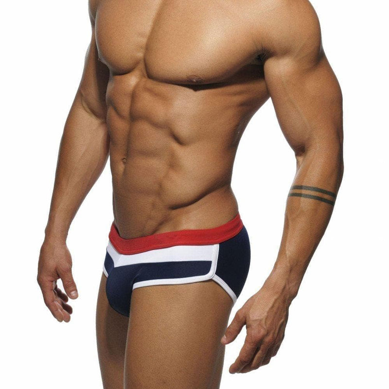 Man's Swimming Briefs Swimwear Shorts Trunks Boxers Patchwork Color Low Waist Summer Swim Beach Nadar - Handbags Specialist Headquarter
