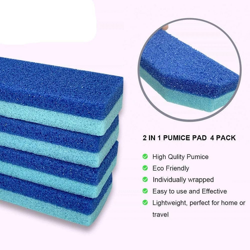 Maryton Foot Pumice Stone for Feet Hard Skin Callus Remover and Scrubber (Pack of 4) (Blue) - Premium Health from Visit the MARYTON Store - Just $21.99! Shop now at Handbags Specialist Headquarter