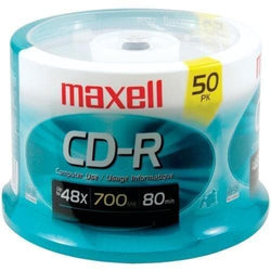 Maxell 700mb 80-minute Cd-rs (50-ct Spindle) (pack of 1 Ea) - Premium Computers and Accessories from MAXELL - Just $49.2! Shop now at Handbags Specialist Headquarter