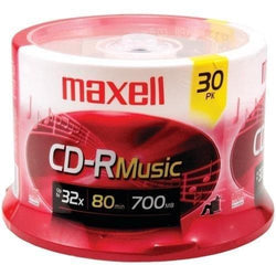 Maxell 80-minute Music Cd-rs (30-ct Spindle) (pack of 1 Ea) - Premium Computers and Accessories from MAXELL - Just $44.63! Shop now at Handbags Specialist Headquarter