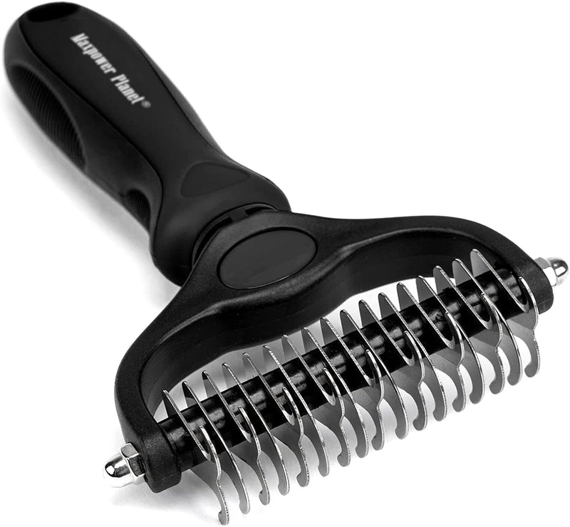 Maxpower Planet Pet Grooming Brush - Double Sided Shedding and Dematting Undercoat Rake Comb for Dogs and Cats,Extra Wide - Premium Pet Grooming Glove from Visit the Maxpower Planet Store - Just $25.99! Shop now at Handbags Specialist Headquarter