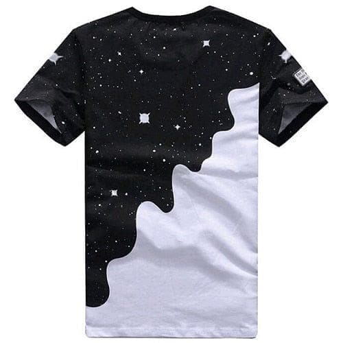 Men Fashion Summer Milk Poured Pattern Inverted Milk 3D T shirt Printed Short Sleeve Round Neck Slim casual T-shirt hot - Premium MEN T-SHIRT from eprolo - Just $14.88! Shop now at Handbags Specialist Headquarter