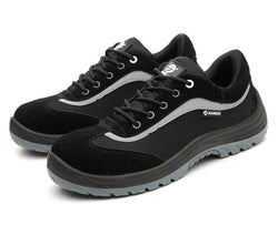 Men Suede Leather Safety Shoes - Premium Men's shoes from eprolo - Just $49.99! Shop now at Handbags Specialist Headquarter