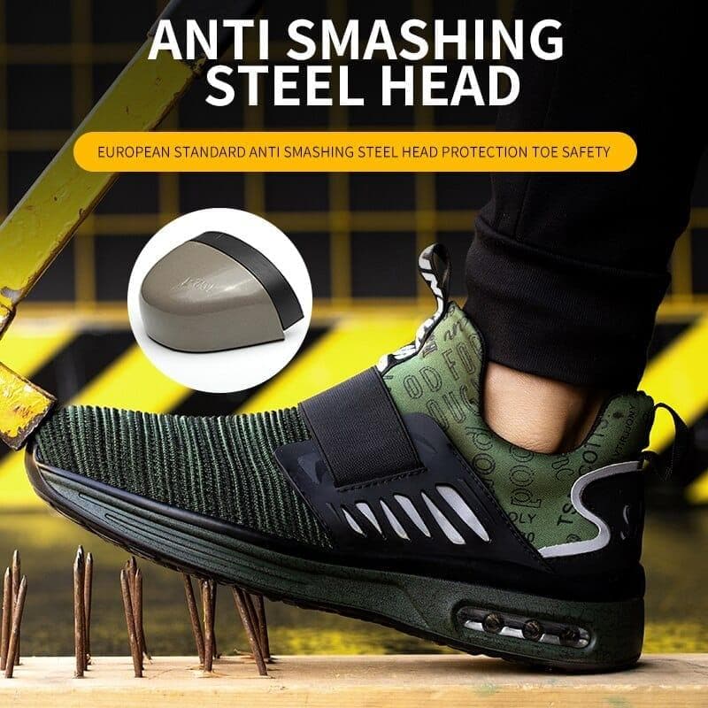 Men Work Shoes Safety Boots Men Reflective Men Boots Indestructible Sneakers Work Safety Shoes - Premium Men's shoes from eprolo - Just $58.06! Shop now at Handbags Specialist Headquarter