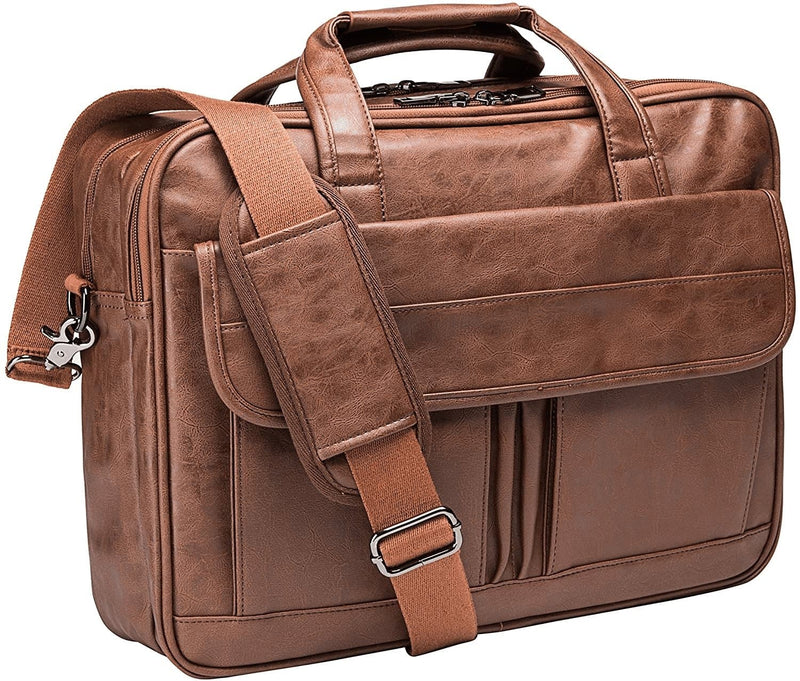 Men'S Business Travel Briefcase Leather Handmade Messenger Bags Laptop Bag - Premium  from seyfocnia - Just $67.77! Shop now at Handbags Specialist Headquarter