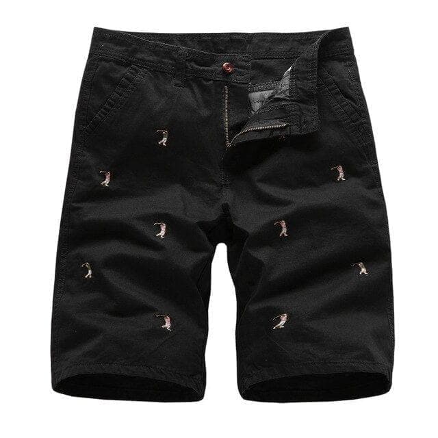 Men's Cargo Shorts Male Embroidery 100% Cotton Shorts Men Casual Cargo Shorts - Premium Men Pants from eprolo - Just $29.72! Shop now at Handbags Specialist Headquarter