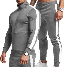 Men's Casual Active Tracksuits Full Zip Sports Jogging Suits Sets Athletic Running 2 Piece Sweatsuits with Zip Pockets - Premium T-shirt from Visit the TEZO Store - Just $59.99! Shop now at Handbags Specialist Headquarter
