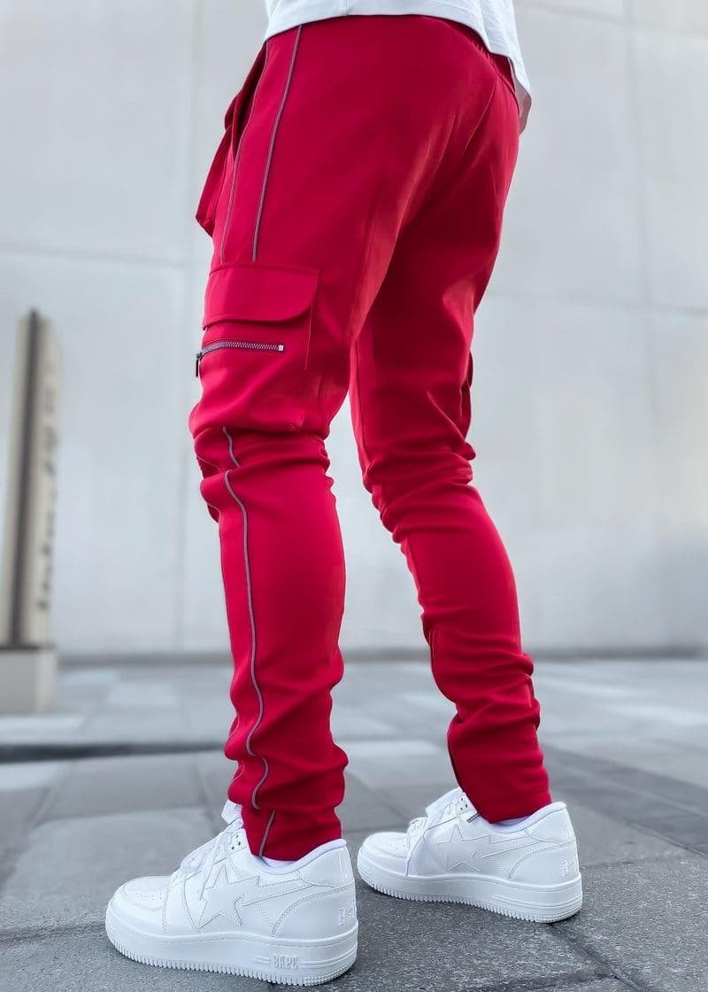 Men's casual pants spring and autumn new sports pants men's cross-border loose straight-leg pants reflective running training pants - Premium Men Pants from eprolo - Just $41.08! Shop now at Handbags Specialist Headquarter