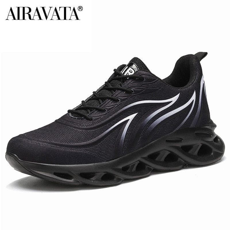Men's Flame Printed Sneakers Flying Weave Sports Shoes Comfortable Running Shoes Outdoor Men Athletic Shoes - Premium Men's shoes from eprolo - Just $39.99! Shop now at Handbags Specialist Headquarter