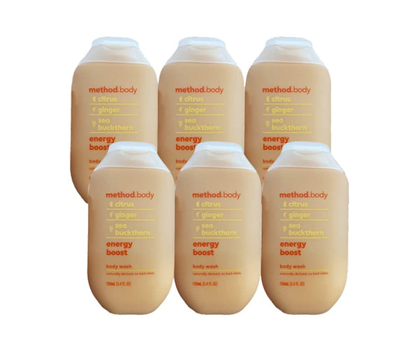 Method Body Wash - Energy Boost, 3.4 oz, 100mL, Pack of 6 - Premium Shampoo and Conditioner from Brand: Method Body - Just $23.99! Shop now at Handbags Specialist Headquarter
