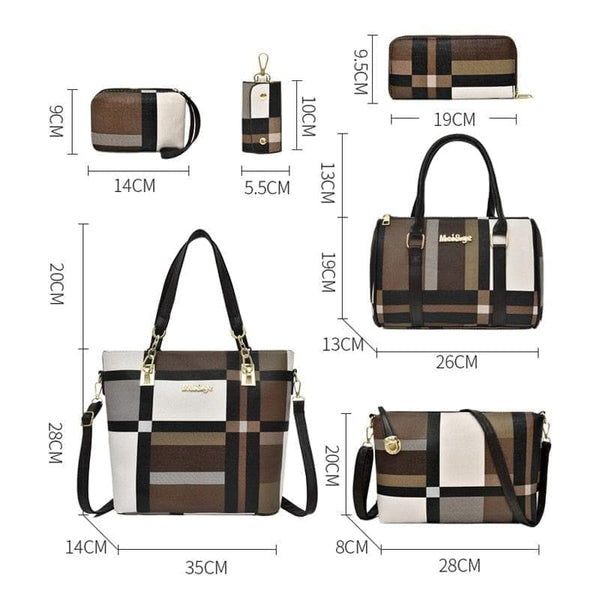 MIWIND Women Crossbody Bags 2019 New PU Leather Bags Handbags 6-piece Set Functional Portable Large Capacity Wear-resistant - Premium 100002856 from MIWIND Official Store (Aliexpress) - Just $54.47! Shop now at Handbags Specialist Headquarter