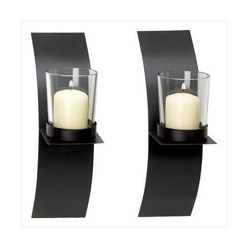 Modern Art Candle Sconce Duo - Premium Gallery of Light from Gallery of Light - Just $38.49! Shop now at Handbags Specialist Headquarter
