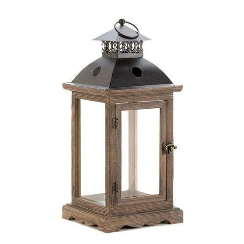 Monticello Wood Lantern (L) - Premium Gallery of Light from Gallery of Light - Just $62.46! Shop now at Handbags Specialist Headquarter