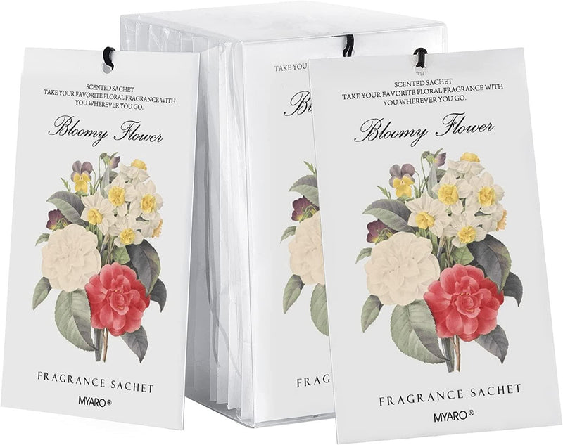 MYARO 12 Packs Jasmine Potpourri Bags Sachets for Drawer and Closet Drawer Home Fragrance Sachet Bags Scented Packets - Handbags Specialist Headquarter