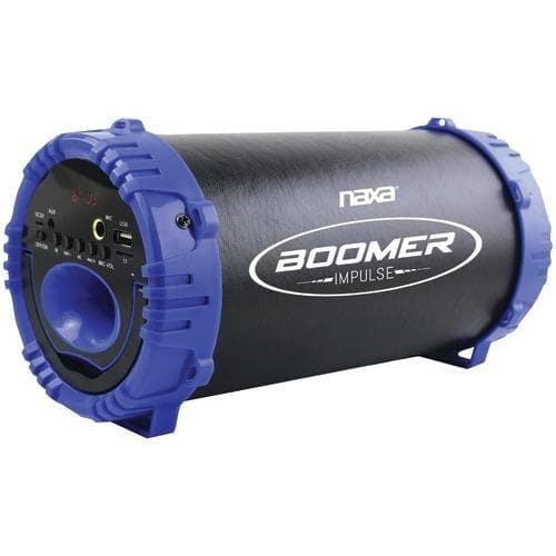 Naxa Boomer Impulse Led Bluetooth Boom Box (blue) (pack of 1 Ea) - Premium Portable Speakers from NAXA - Just $49.66! Shop now at Handbags Specialist Headquarter