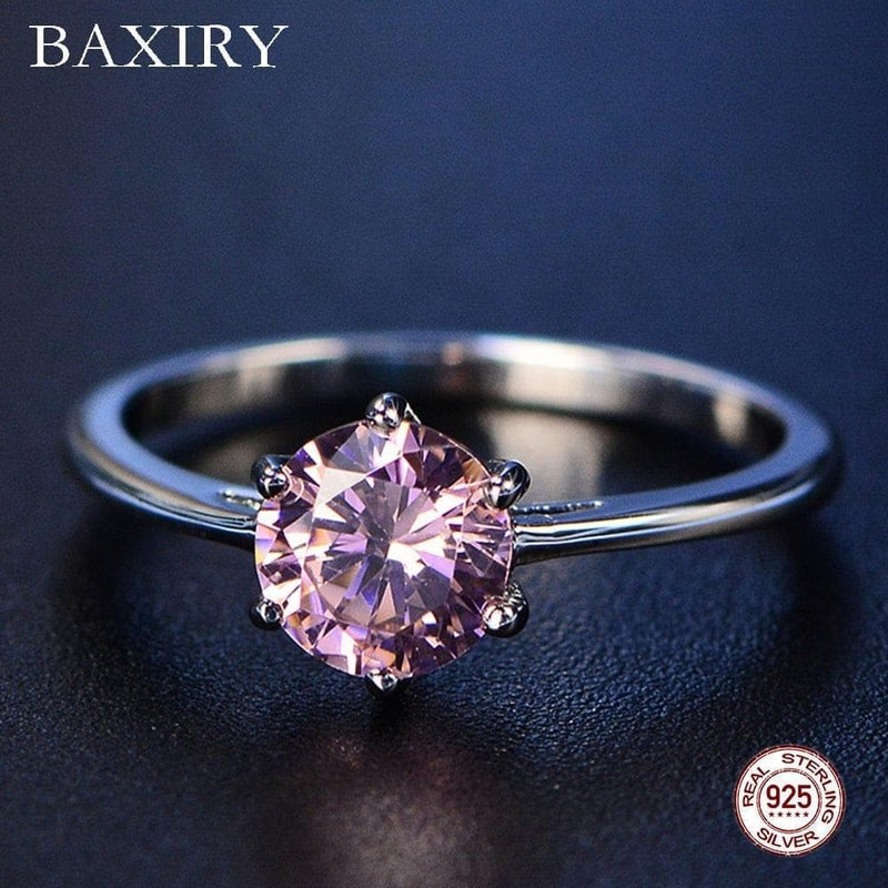 New Aquamarine Ring Trendy Blue Sapphire Ring Silver 925 Jewelry Amethyst Gemstone Ring Silver Engagement Rings For Women - Handbags Specialist Headquarter