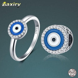 New Authentic 925 Sterling Silver Fashion Minimalist Evil Eye Rings Vintage Luxury For Women Wedding Engagement Ring Jewelry - Premium Women Rings from eprolo - Just $19.99! Shop now at Handbags Specialist Headquarter