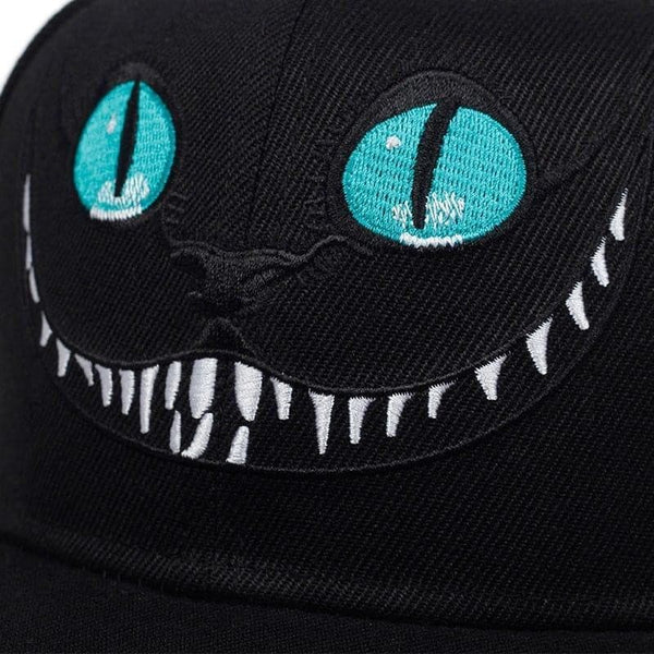 New Cheshire Cat Embroidery Baseball Cap Cute Smiley Snapback Caps Men's and Women's Universal Cotton Hat Adjustable - Premium Men caps from eprolo - Just $19.99! Shop now at Handbags Specialist Headquarter