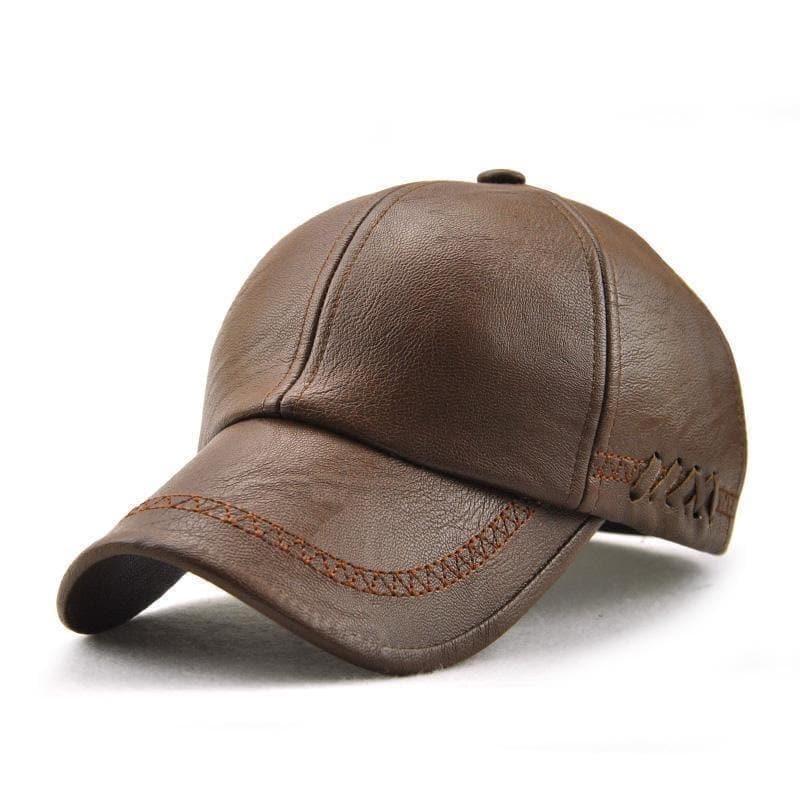 New fashion high quality spring winter leather baseball cap for men - Premium Baseball Caps from Xthree - Just $19.58! Shop now at Handbags Specialist Headquarter