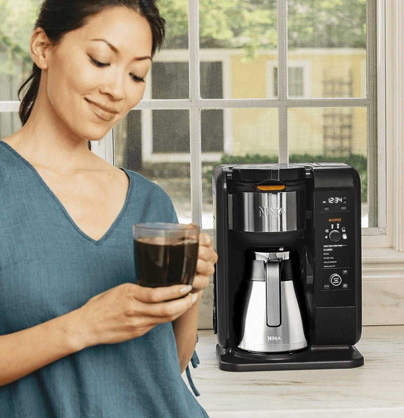 Ninja CP307 Hot and Cold Brewed System, Auto-Iq Tea and Coffee Maker with 6 Brew Sizes, 5 Brew Styles, Frother, Coffee & Tea Baskets with Thermal Carafe Black 50 Oz. - Premium  from Ninja - Just $270.10! Shop now at Handbags Specialist Headquarter