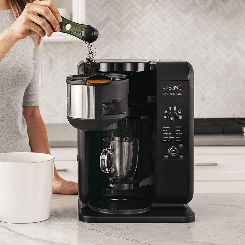 Ninja CP307 Hot and Cold Brewed System, Auto-Iq Tea and Coffee Maker with 6 Brew Sizes, 5 Brew Styles, Frother, Coffee & Tea Baskets with Thermal Carafe Black 50 Oz. - Premium  from Ninja - Just $286.96! Shop now at Handbags Specialist Headquarter
